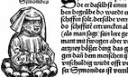 SIMONIDES (c556-c468 B.C.). /nGreek poet. Woodcut, German, 15th century.
