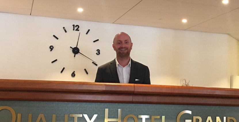 Johan Wallenstein är ny hotelldirektör på Quality Hotel Grand i Borås. Foto: Privat