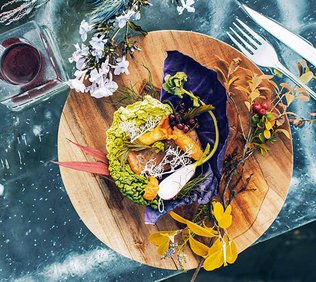 Det dukade bordet på icehotel designat av Anna Öhlund