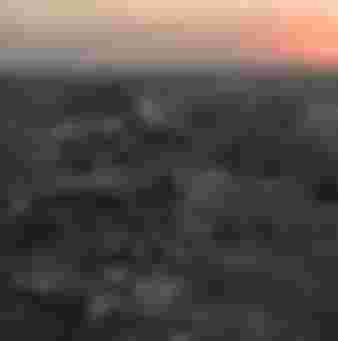 Mosul's old city destroyed by bombing.