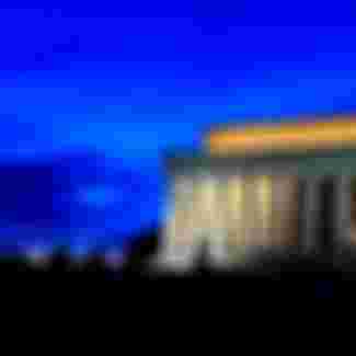 The Lincoln Memorial in Washington DC.