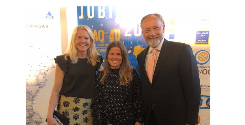 Slaos vd Titti Rodling, Pernilla Wiberg och Visitas vd Jonas Siljhammar.  