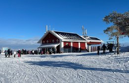 Branäs toppar med solceller på berget