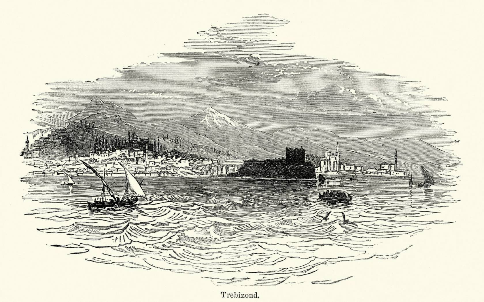 A nineteenth-century engraving of Trabzon, formerly known as Trebizond.