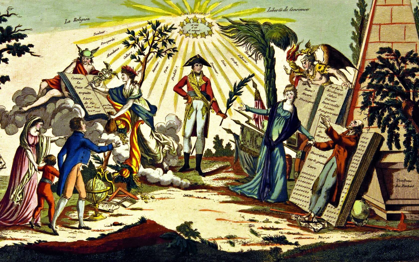 A print of Napoleon. Credit: Peter Horree / Alamy Stock Photo