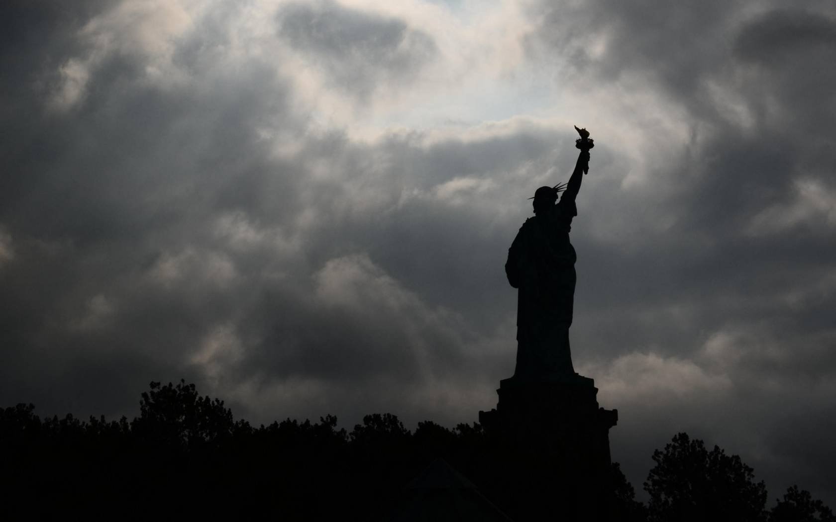 The Statue of Liberty.