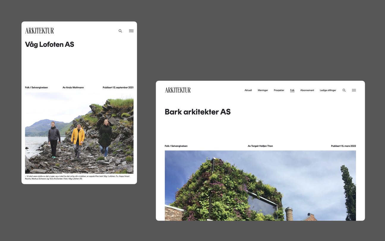 Selvangivelsen – intervjuer av arkitektkontorer 