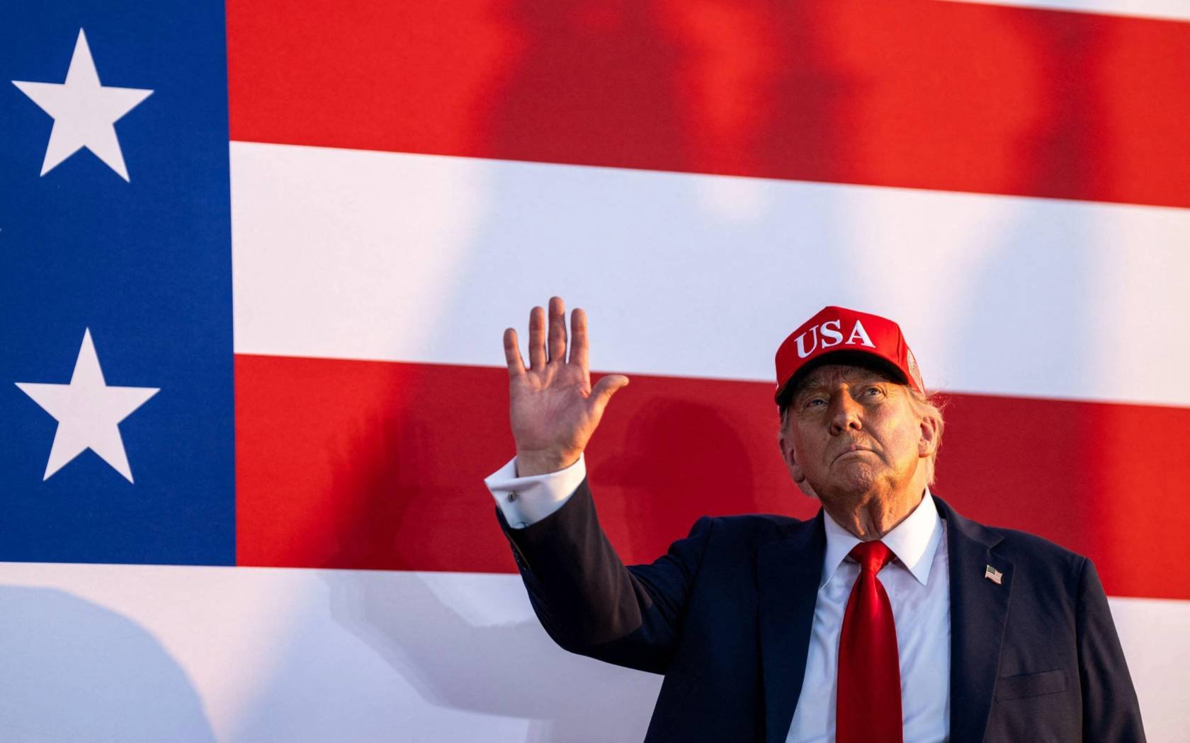 President Donald Trump at the Salute to America Celebration, held at the Iowa State Fairgrounds, Thursday, 3 July 2025.