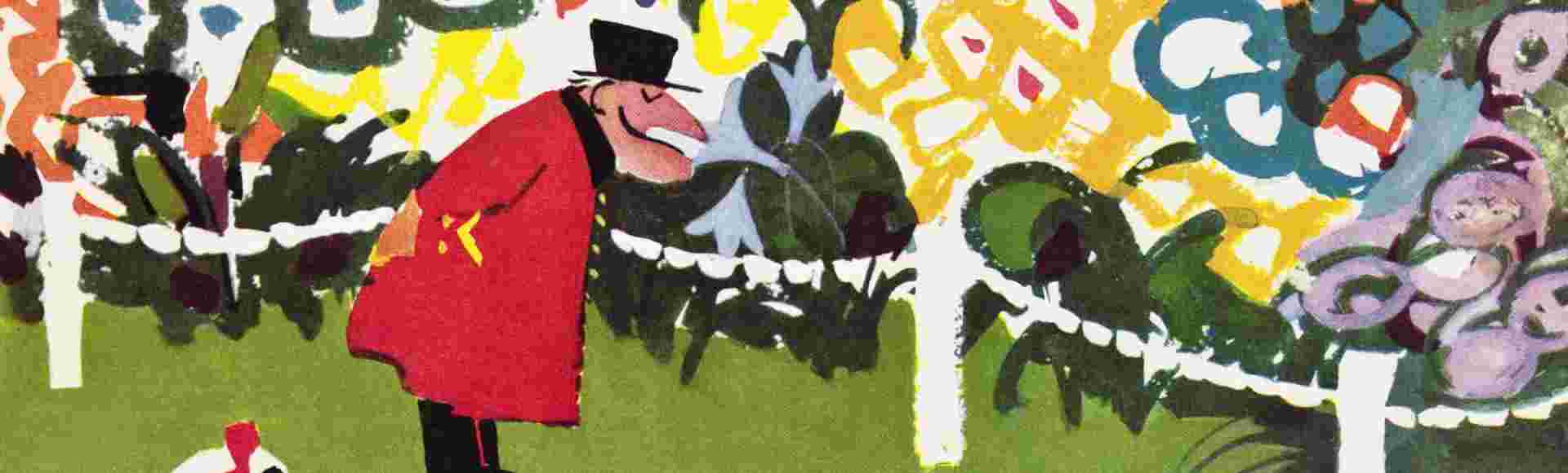 A post-war advert for the Chelsea Flower Show in Punch Magazine.