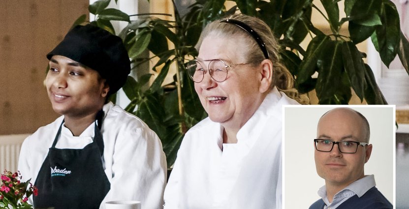 Kollegorna Rahwa Berhane och Liselott Strömbom på Orbaden Spa & Resort.  Jens Agerström, Linnéuniversitetet