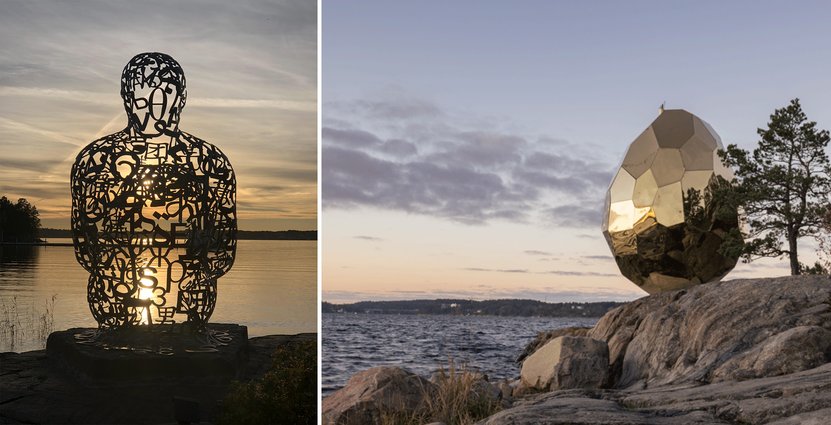 Konstverk i Artipelags utställning ”Skulptur i natur”. Foto: Artipelag