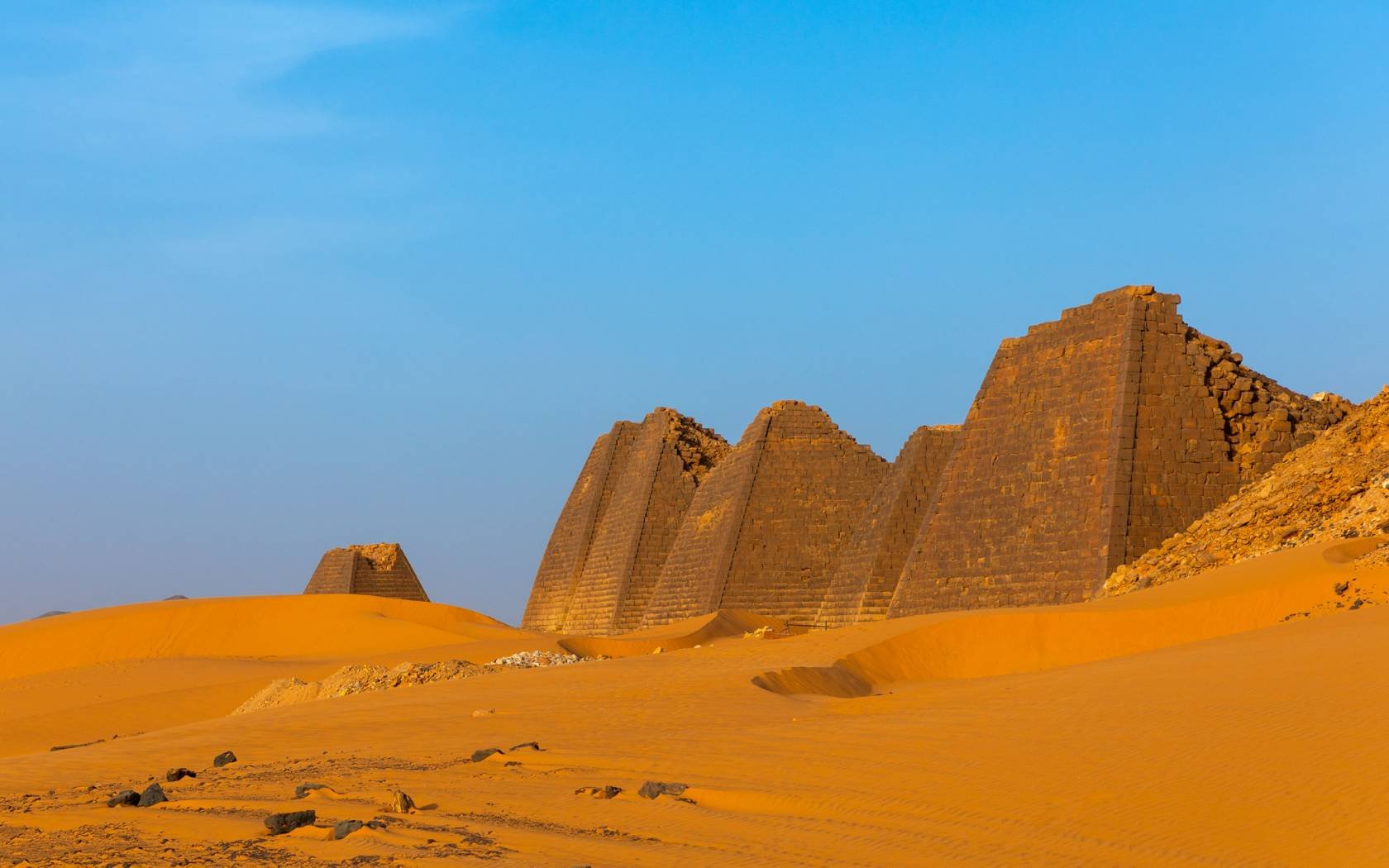 Pyramids of the ancient Kushite rulers in Sudan