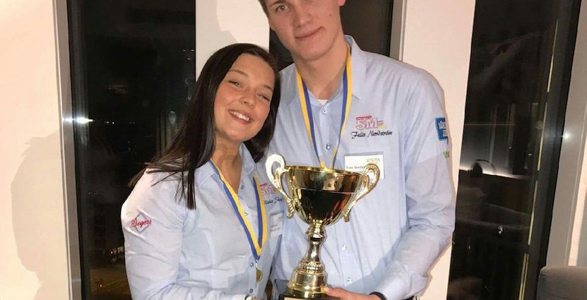  Oliwia Skog och Felix Nordström från Rönnowska skolan i Helsingborg. 