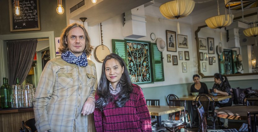 ”Vi tycker det är självklart att gästerna ska veta var maten kommer från” säger Minh Du Alneng, som driver Minh mat med maken Victor Alneng.  