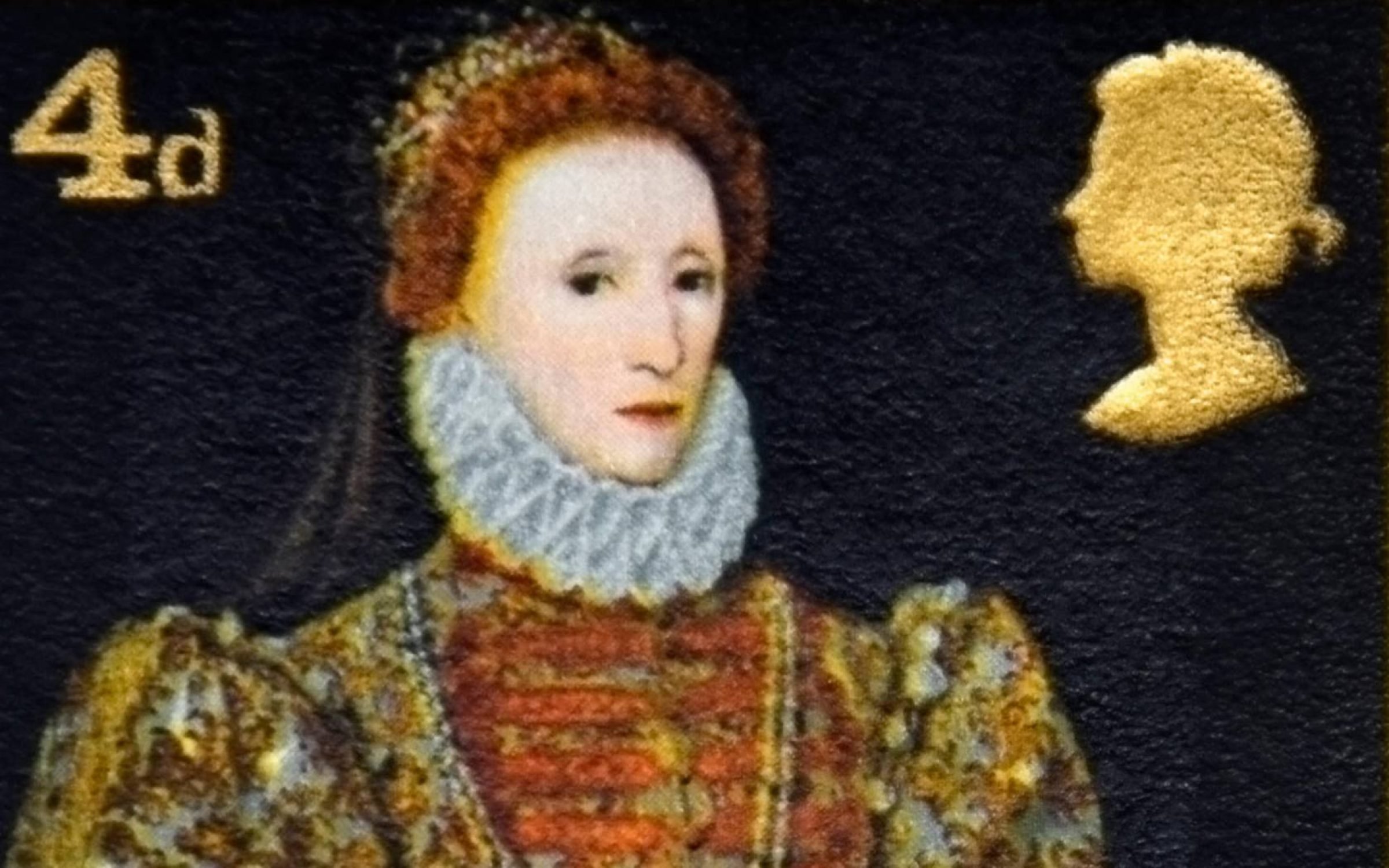 Postage stamp of Queen Elizabeth I, 1967. Credit: Stan Pritchard / Alamy Stock Photo