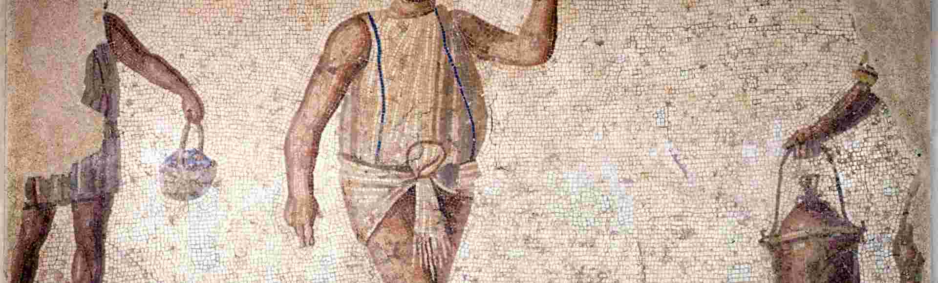 Roman slaves preparing a feast.