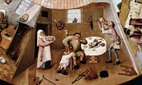 Gluttony depicted within Hieronymus Bosch's 'The Seven Deadly Sins' (c.1500). Credit: Wikimedia/ Museo del Prado, Madrid.