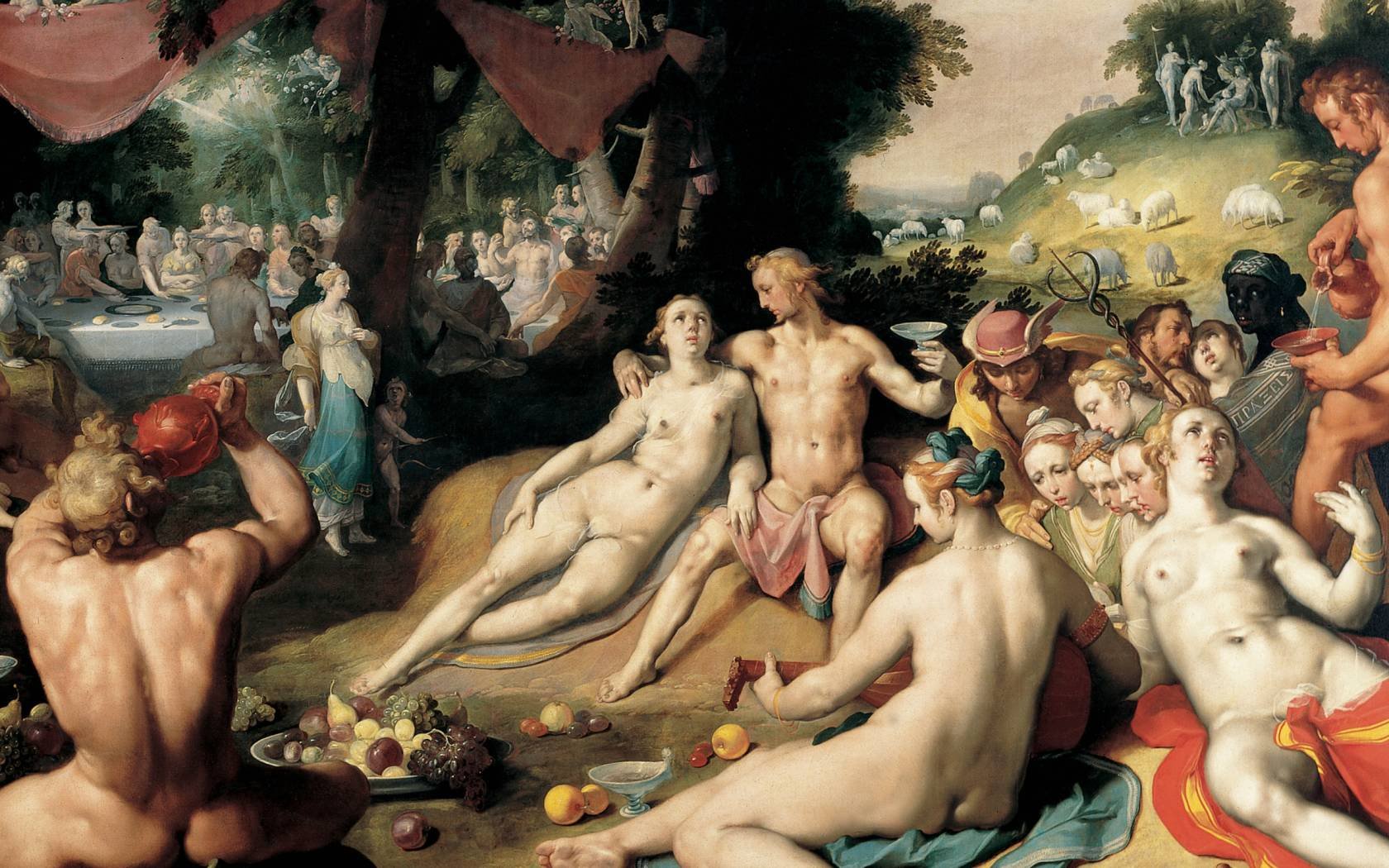Cornelis Corneliszoon van Haarlem's Marriage of Peleus and Thetis.