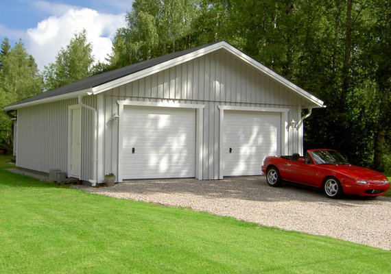 Klassiskt dubbelgarage