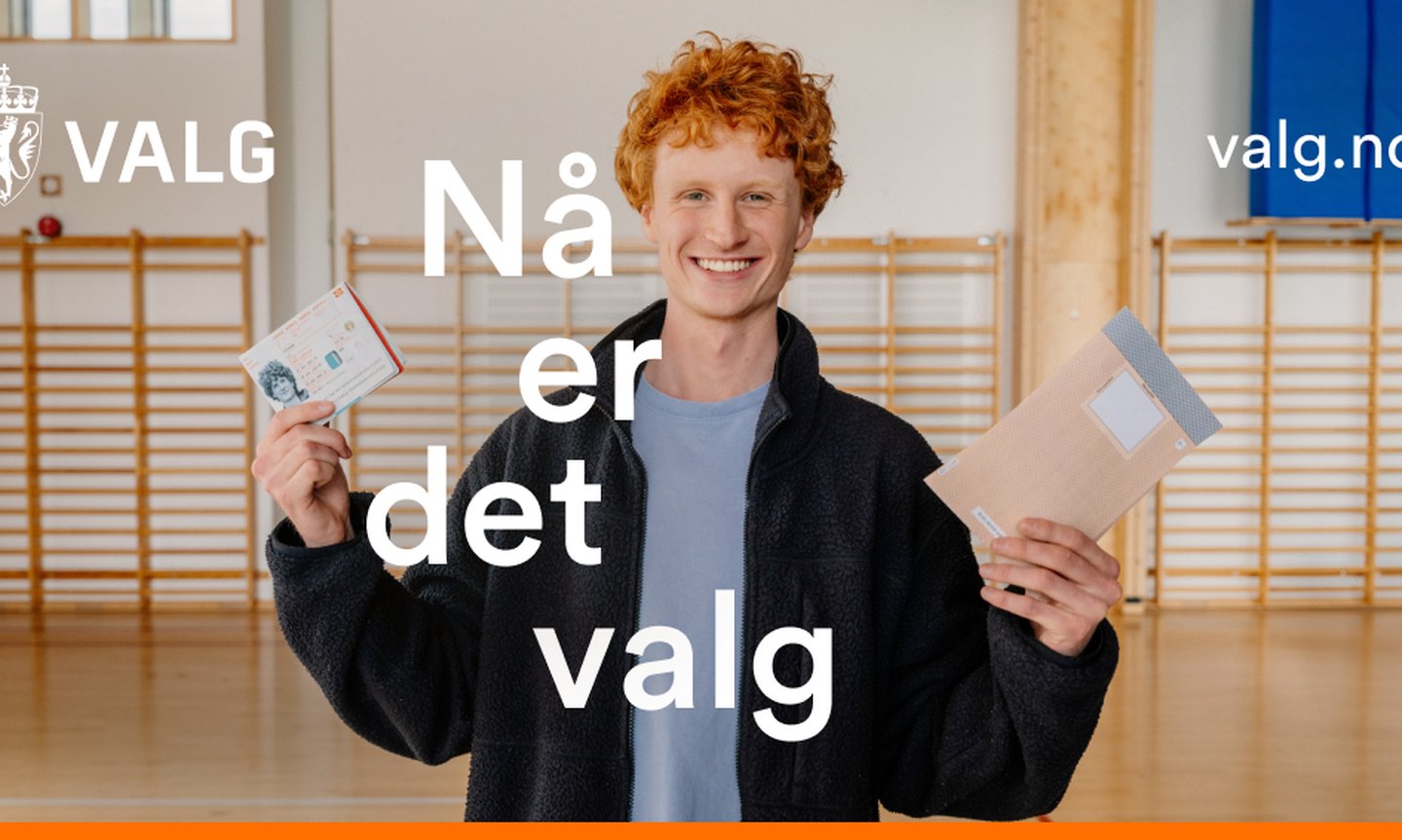 nå er det valg-banner