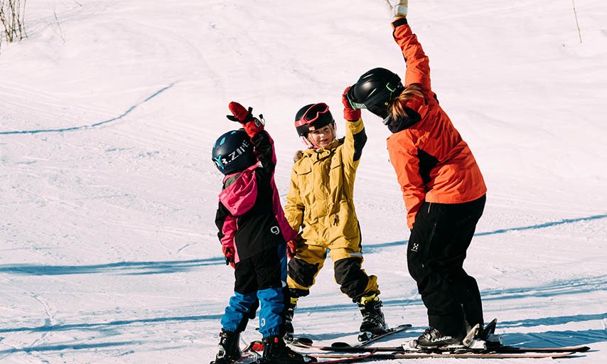 Barnens skidskola i Björkliden