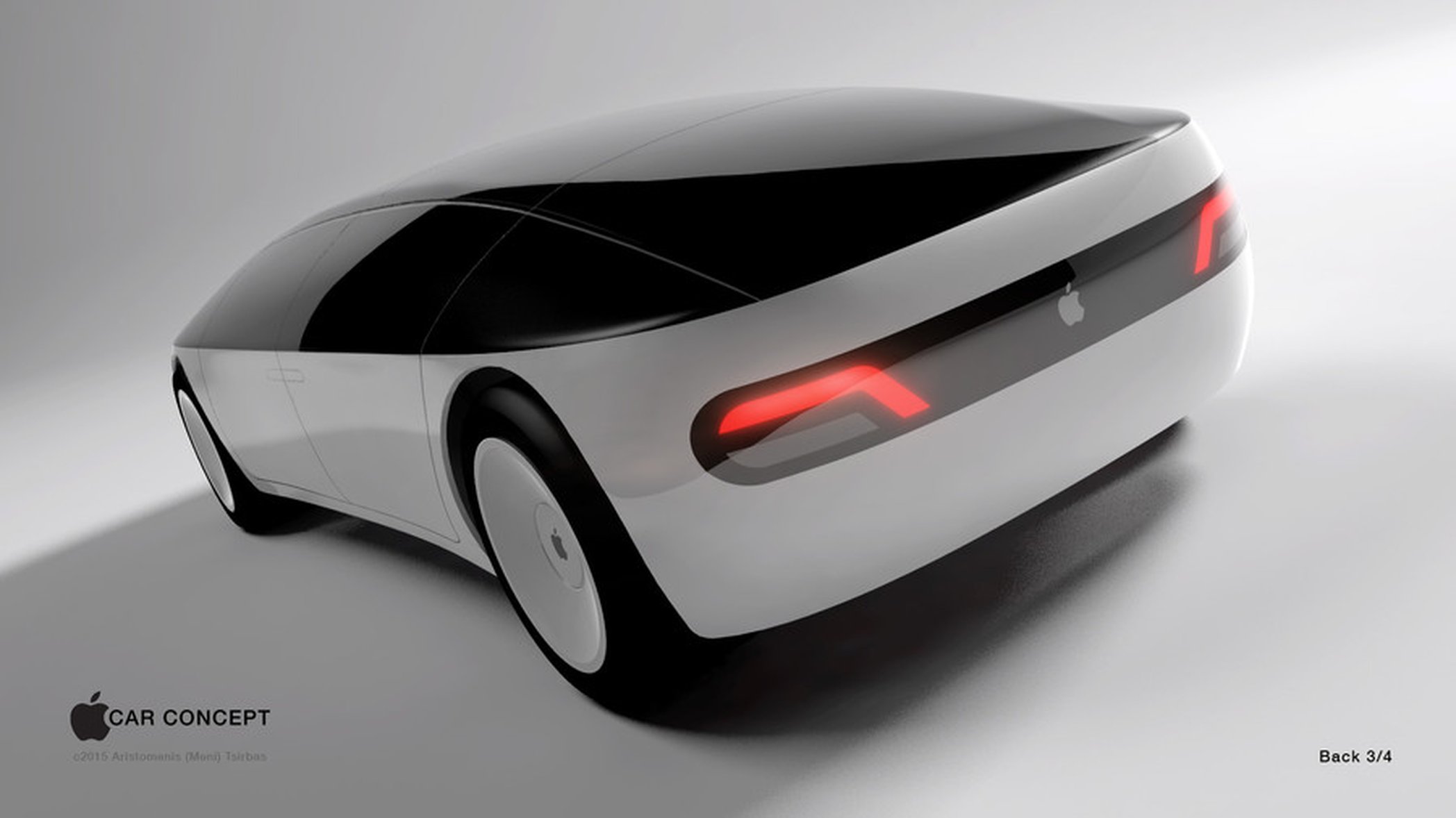 En av många idéer om hur en bil från Apple skulle kunna se ut.Den här designen från by Aristomenis Tsirbas vann Freelancer's Apple Car Concept contest 2015. Foto: Freelancer.com