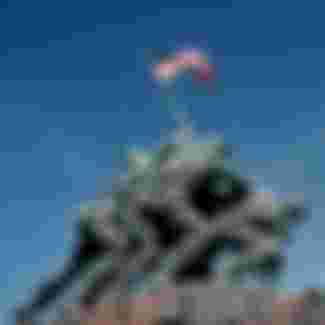 The Marine Corps War Memorial, also known as Iwo Jima Memorial.