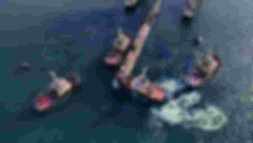The K-3 Leninsky Komsomol, the first Soviet nuclear submarine, undergoes repairs before being transported to the Museum of Naval Glory in Kronshtadt via the White SeaBaltic Canal. Credit: Lev FedoseyevTASS via Getty Images