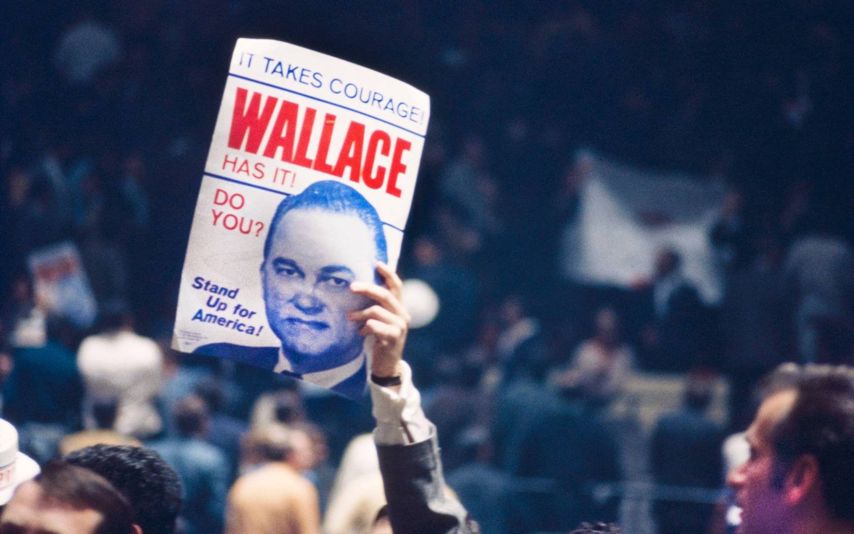 A George Wallace campaign rally in 1968.