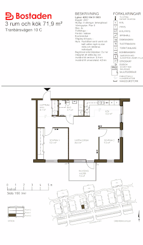 PlanlösningTranbärsvägen 10 C
