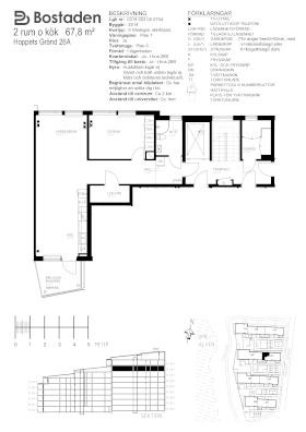 PlanlösningHoppets Gränd 26 A