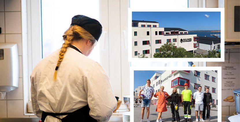 Elever på Gullmarsgymnasiet Foto: Karin Björk, Camilla Spikh, Ola Dyrhill