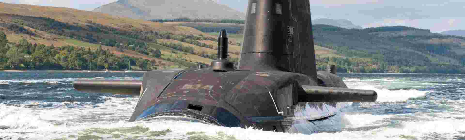 Royal Navy submarine HMS Astute.