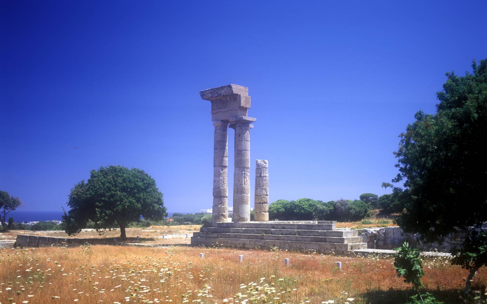 The temple of Apollo at Rhodes.
