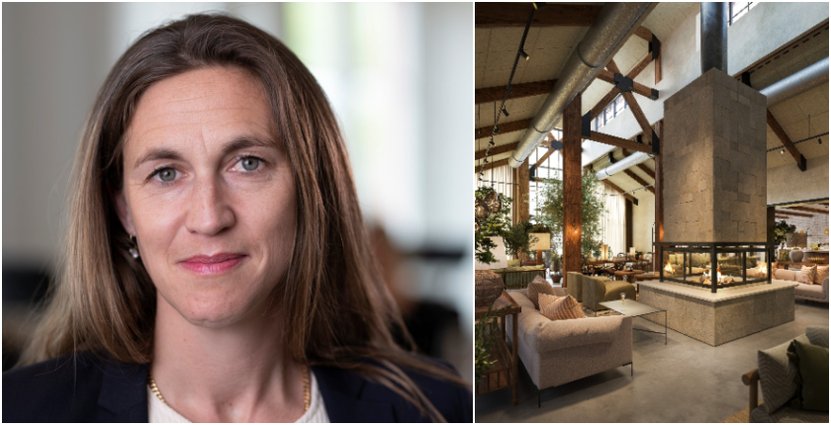 Anna Rosang Högbo Brukshotells nya spa-lounge
