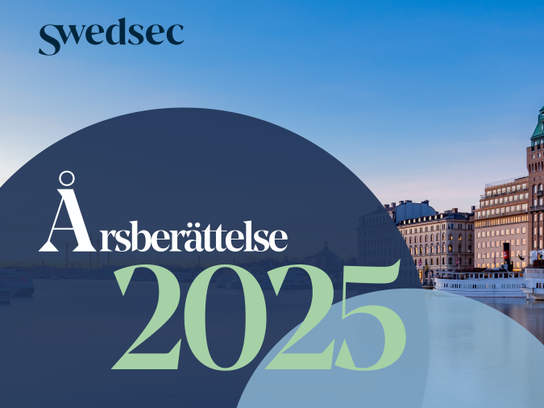 Swedsec Årsberättelse 2025 - Första sida