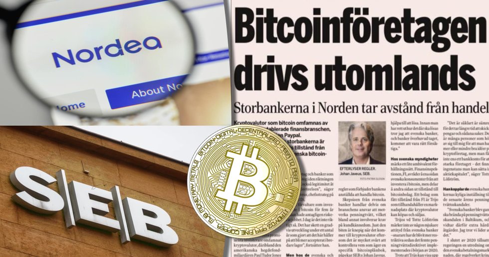 Stor affärstidning uppmärksammar svenska bankers negativa inställning till kryptovalutor