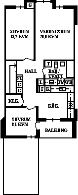PlanlösningKörsbärsvägen 34 B