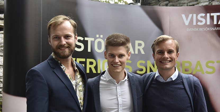 Mattias Hallberg, Friskolornas Riksförbund, Oliver Rosengren (M) kommunalråd i Växjö kommun och Henrik Hoffman, Vilth start up. 