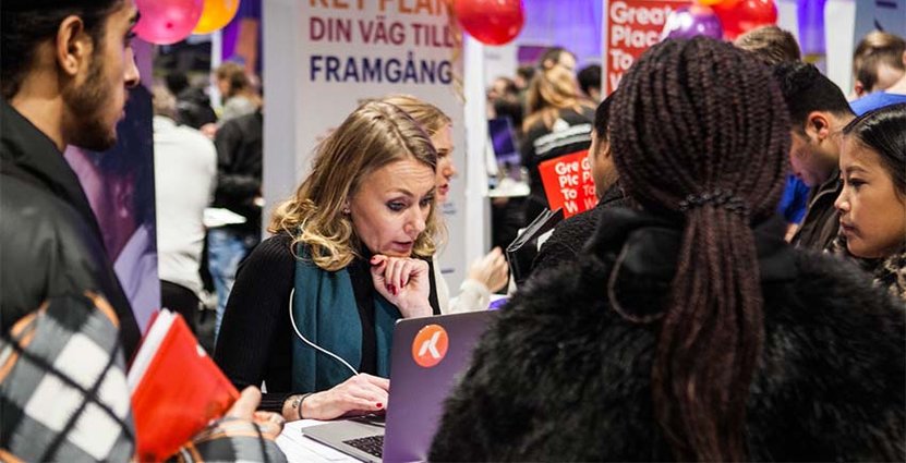 För besöksnäringen är jobbmässor som Skarpt Läge ett<br />
 effektivt sätt att hitta möjlig kompetens.  Foto: Visita