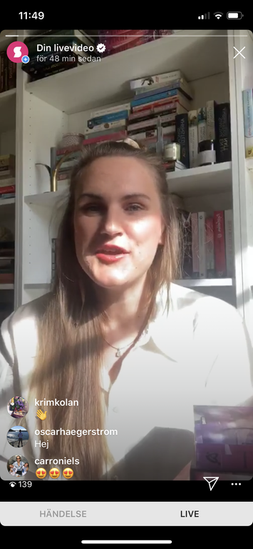 Heléne Holmström tar över SelmaStories Instagram