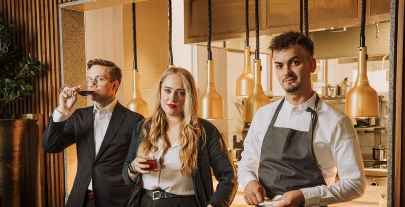 Gabriel Svensson, Emma Egerskog och Ronaldo Kola.  