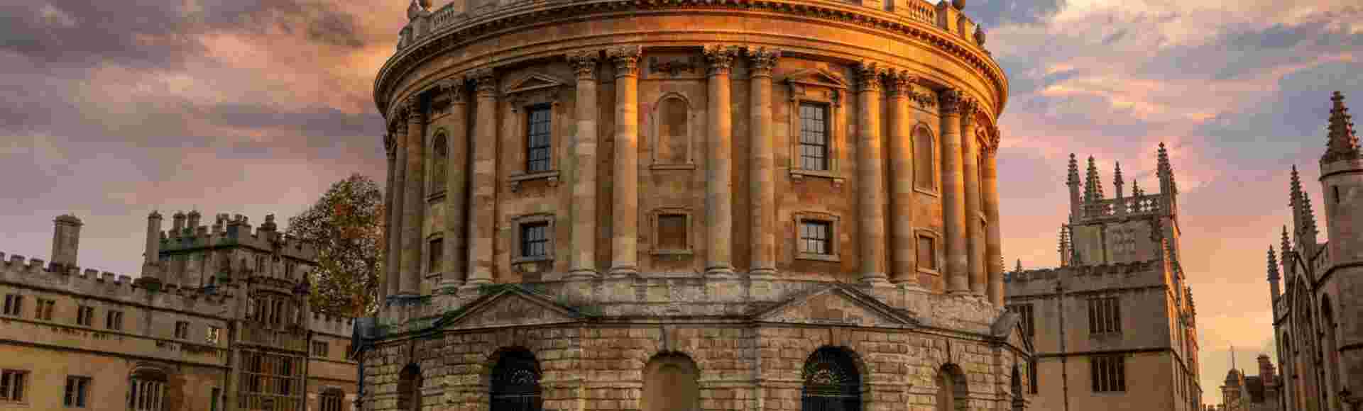 The Radcliffe Camera at Oxford University, designed by James Gibbs in the neo-classical style.