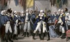 General George Washington says farewell to his officers after the Revolution at Fraunces Tavern, New York City. Credit: North Wind Picture Archives
