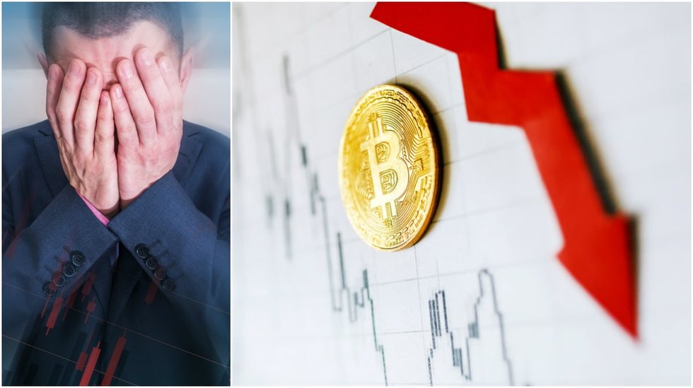 Bitcoin fortsätter sjunka – priset ned 1 000 dollar sedan i går.