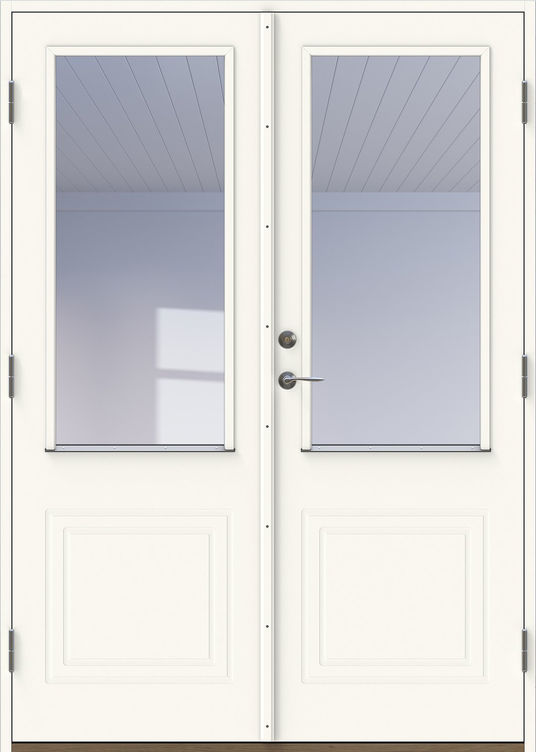 Alexandrit pardörr Vit