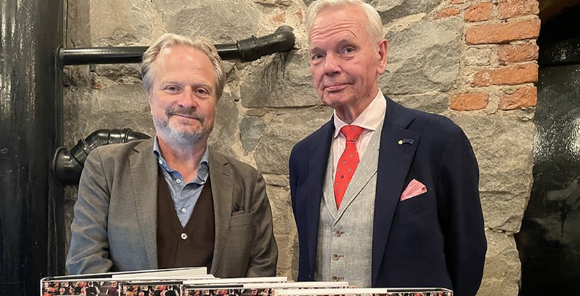 Karsten Thurfjell och Carl Jan Granqvist har skrivit boken Svensk gastronomi – en global succé”, tillsammans med Hans Wallensteen. Foto: Redaktionen 