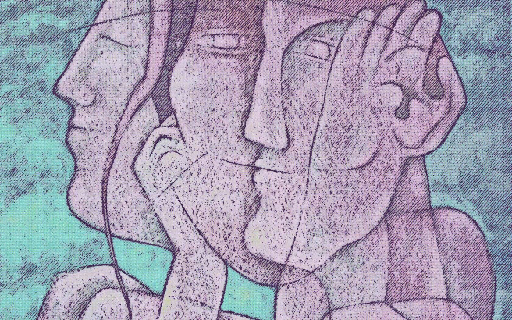 Abstract of a meditative spiritual state.