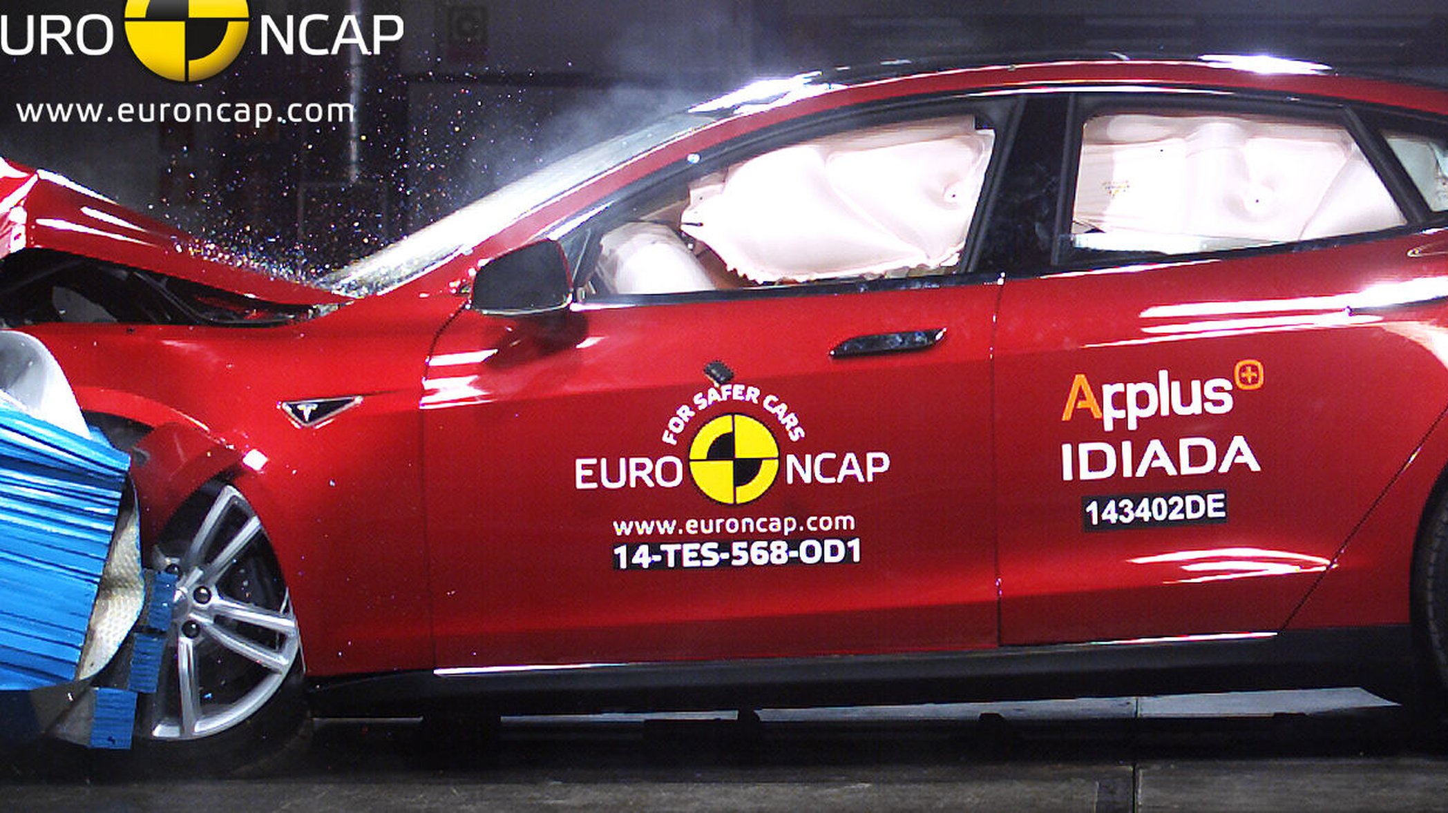 Euro NCAP har gett Tesla Model S fem stjärnor