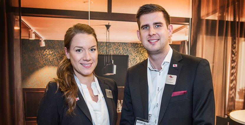 Matilda Skoglund och Dan Bergstén, Meeting manager respektive Sales executive hos Ligula Hospitality Group.  